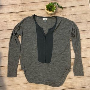 Old Navy Tuxedo Bib Top